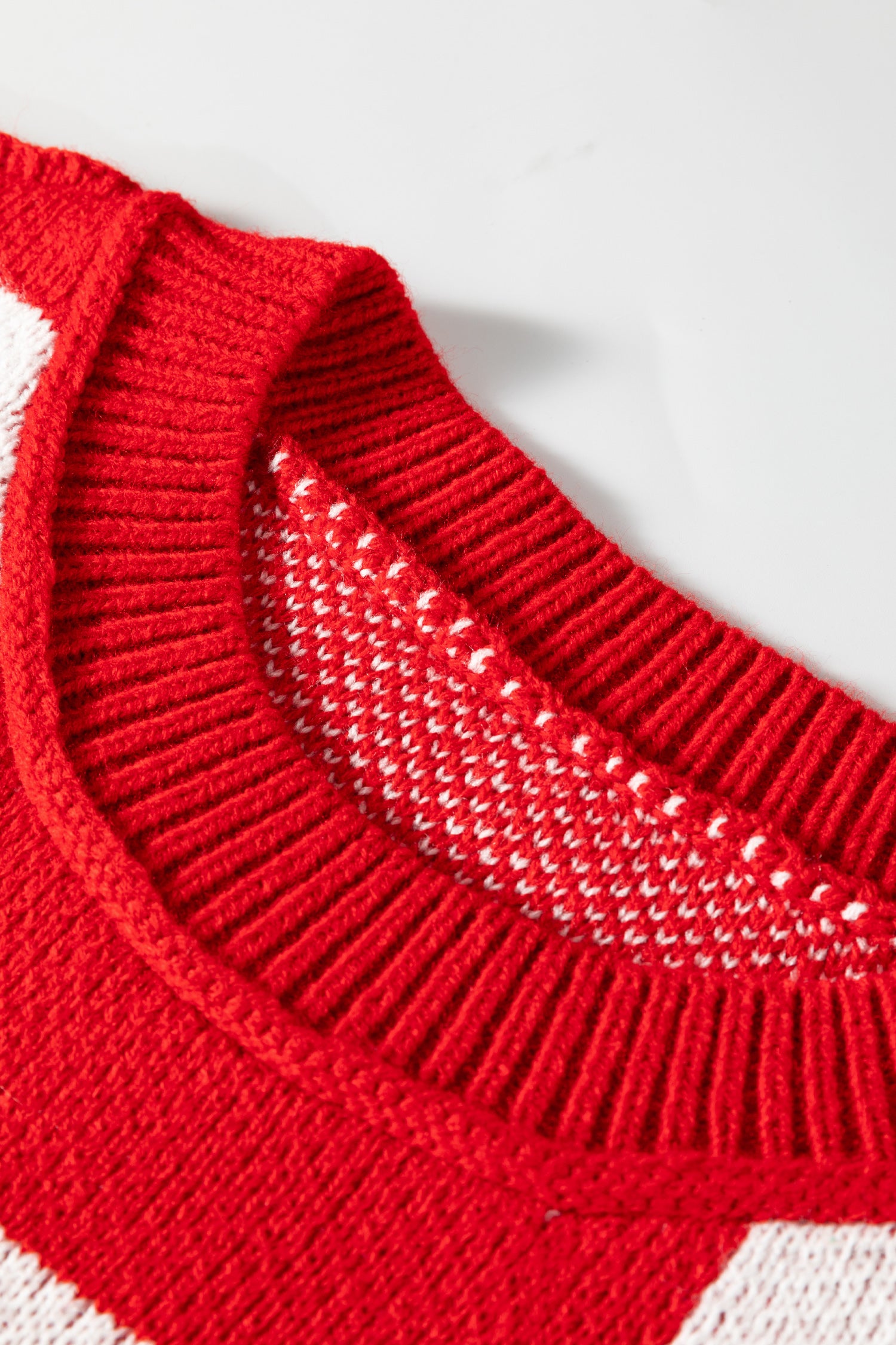 Orange Checkered Bishop Sleeve Sweater