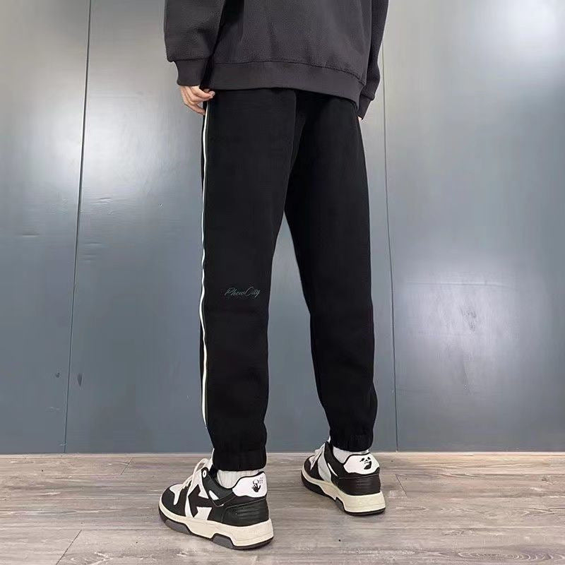 New Slim Bodysuit Casual Pants Male